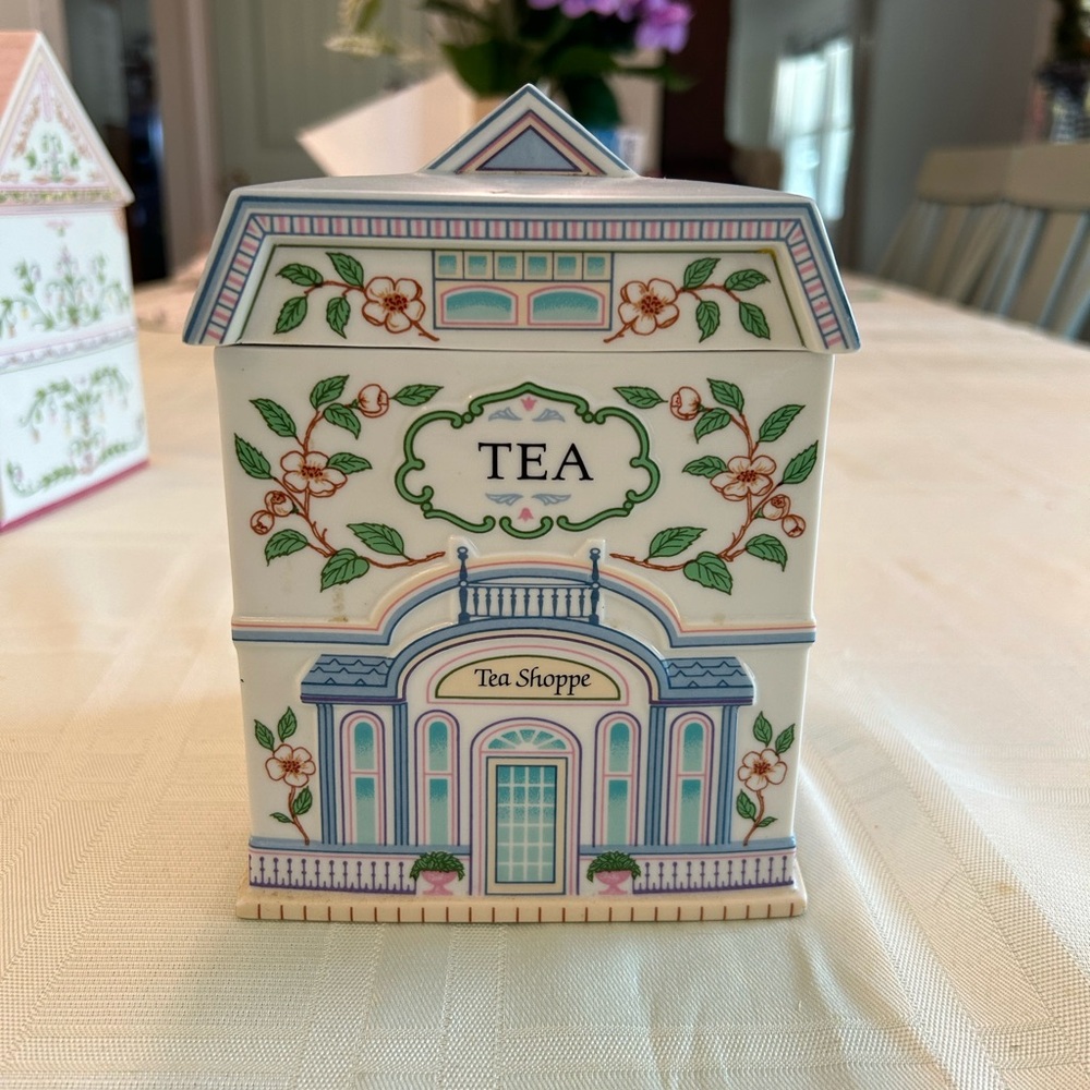 Lenox Village Tea Canister